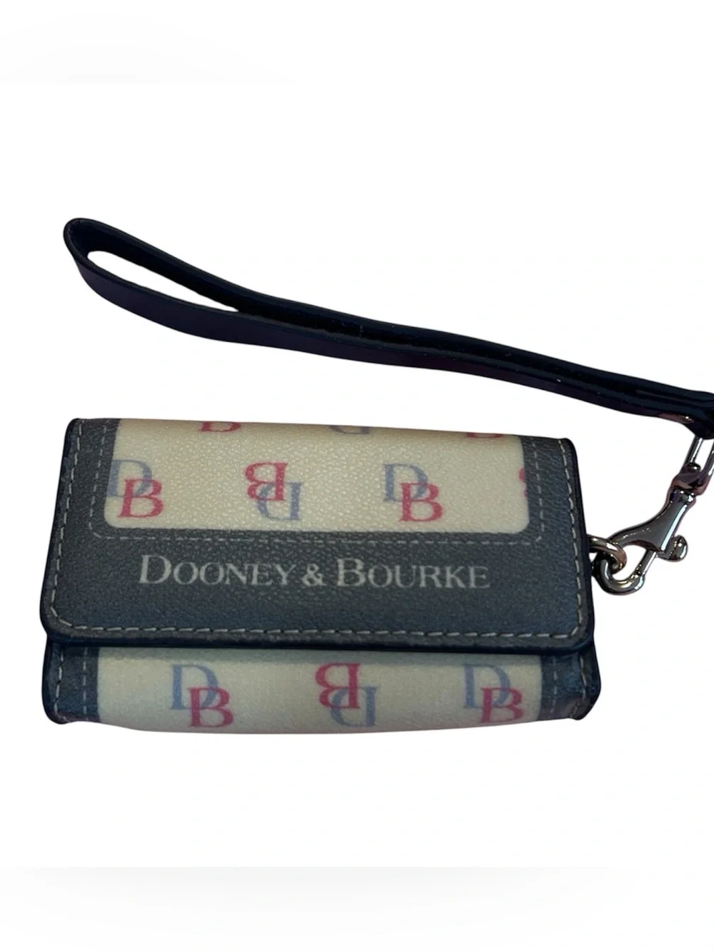 Dooney and Bourke Signature coated canvas Vintage Y2K Cardholder Wristlet